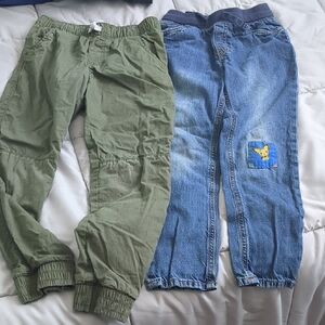 Kids Green and Blue Pants Set